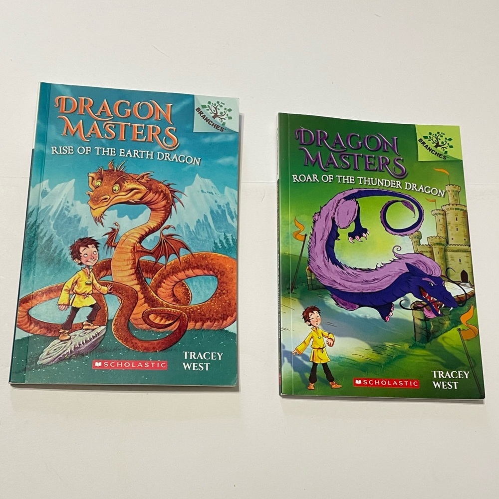 Lot of 2 Dragon Masters Ser.: Rise of the Earth Dragon Paperback/ Roar of the…..
